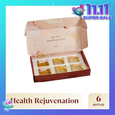 THE PUREST CO Bird's Nest Mini Treats Pack Set 75g x 6s (Classic Rock Sugar 2s, Rose & Rock Sugar 2s, & American Ginseng & Rock Sugar 2s)