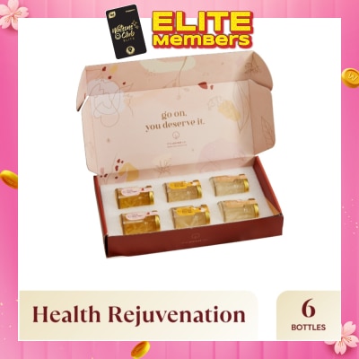 THE PUREST CO Bird's Nest Mini Treats Pack Set 75g x 6s (Classic Rock Sugar 2s, Rose & Rock Sugar 2s, & American Ginseng & Rock Sugar 2s)