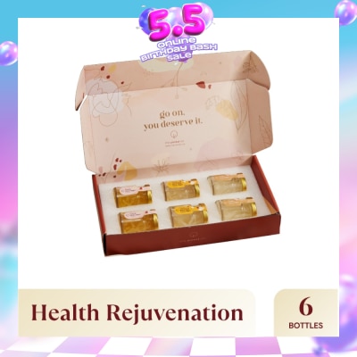 THE PUREST CO - Bird's Nest Mini Treats Pack Set 75g x 6s (Classic Rock Sugar 2s, Rose & Rock Sugar 2s, & American Ginseng & Rock Sugar 2s) (Expiry: Jan`2027)