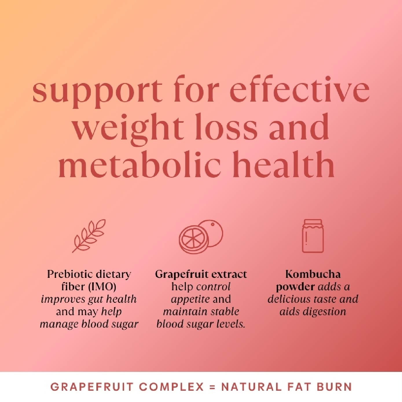 Grapefruit & Kombucha Slimming Blend (For Slimming, Weight Management, Gut Health & Immunity) 360g