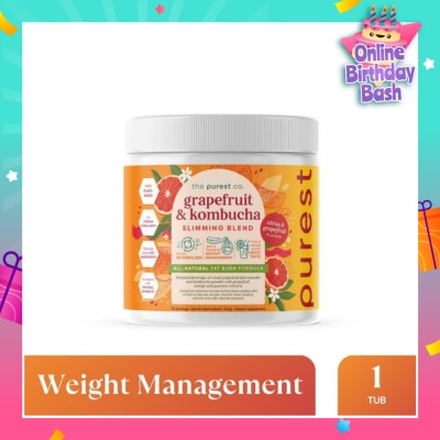 THE PUREST CO Grapefruit & Kombucha Slimming Blend (For Slimming, Weight Management, Gut Health & Immunity) 360g