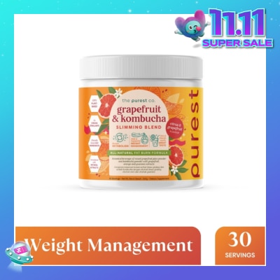 THE PUREST CO Grapefruit & Kombucha Slimming Blend (For Slimming, Weight Management, Gut Health & Immunity) 360g