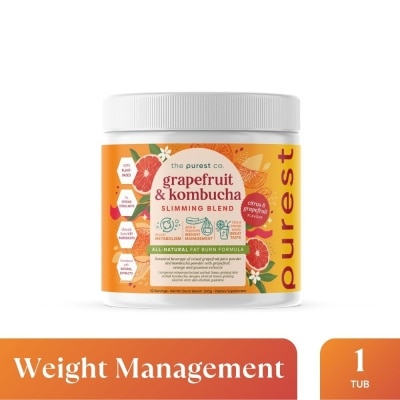 THE PUREST CO Grapefruit & Kombucha Slimming Blend (For Slimming, Weight Management, Gut Health & Immunity) 360g