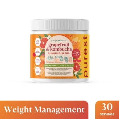 THE PUREST CO Grapefruit & Kombucha Slimming Blend (For Slimming, Weight Management, Gut Health & Immunity) 360g