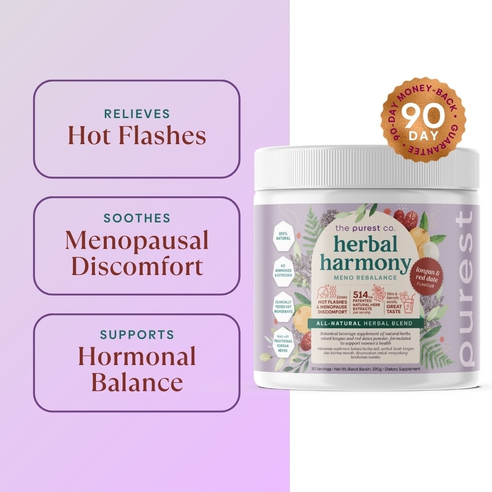 Herbal Harmony Meno Rebalance Longan & Red Date Dietary Supplement Powder (For Soothing Menopausal Discomfort & Hot Flashes) 390g