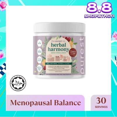 THE PUREST CO Herbal Harmony Meno Rebalance Longan & Red Date Dietary Supplement Powder (For Soothing Menopausal Discomfort & Hot Flashes) 390g