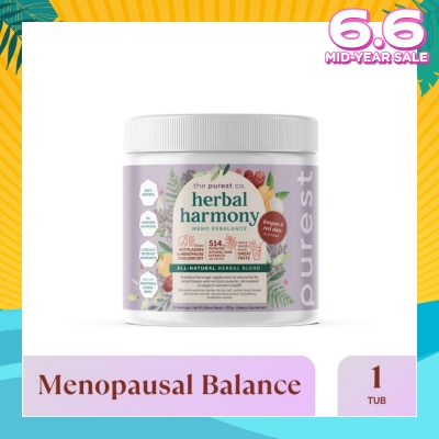 THE PUREST CO Herbal Harmony Meno Rebalance Longan & Red Date Dietary Supplement Powder (For Soothing Menopausal Discomfort & Hot Flashes) 390g