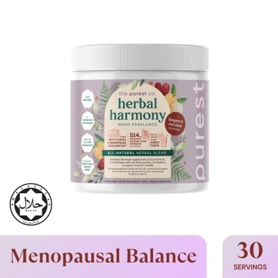 THE PUREST CO Herbal Harmony Meno Rebalance Longan & Red Date Dietary Supplement Powder (For Soothing Menopausal Discomfort & Hot Flashes) 390g