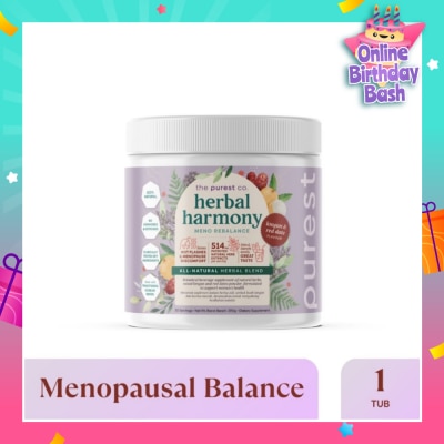 THE PUREST CO Herbal Harmony Meno Rebalance Longan & Red Date Dietary Supplement Powder (For Soothing Menopausal Discomfort & Hot Flashes) 390g