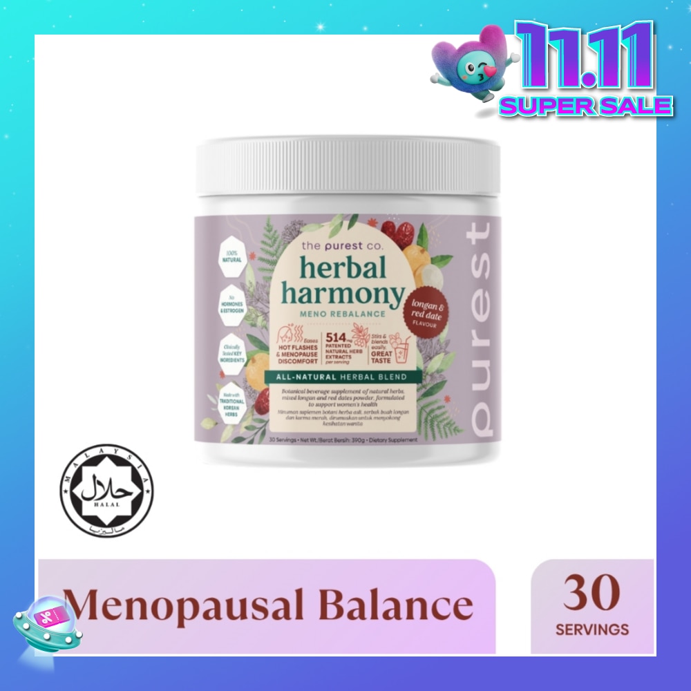 Herbal Harmony Meno Rebalance Longan & Red Date Dietary Supplement Powder (For Soothing Menopausal Discomfort & Hot Flashes) 390g