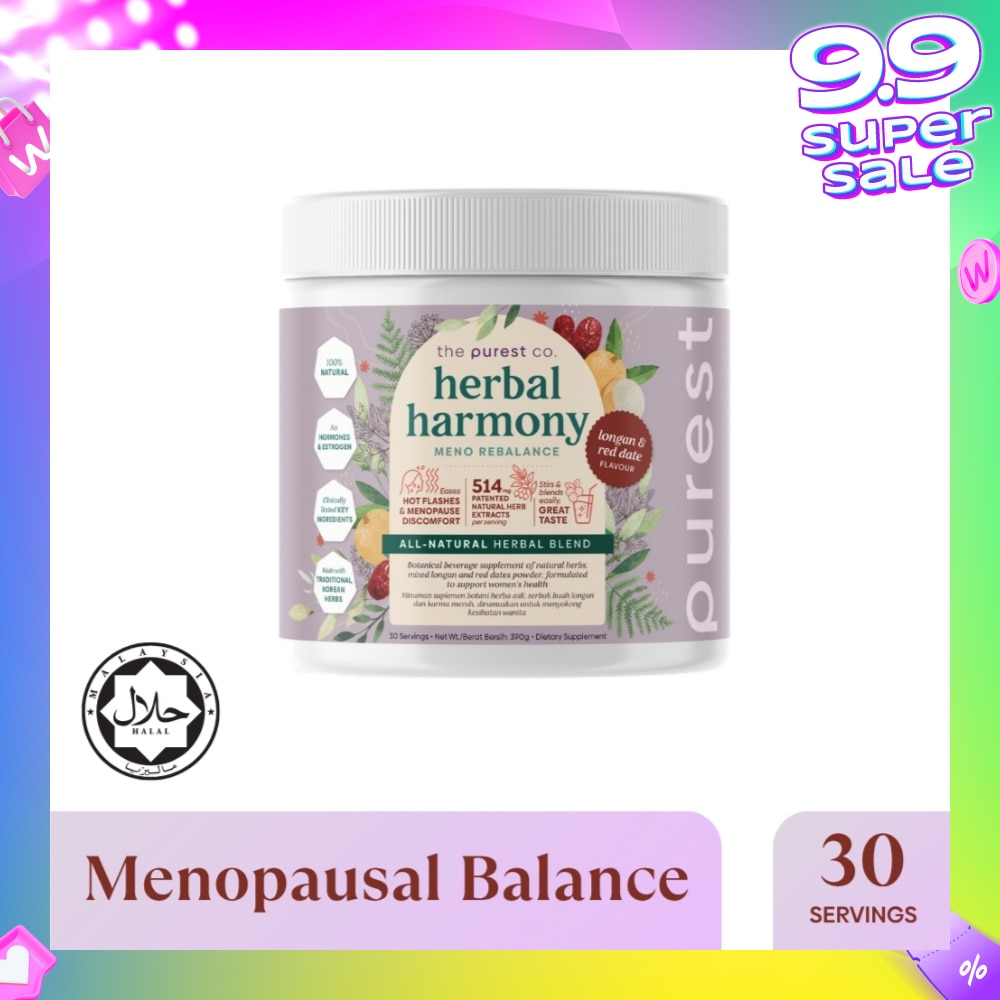 Herbal Harmony Meno Rebalance Longan & Red Date Dietary Supplement Powder (For Soothing Menopausal Discomfort & Hot Flashes) 390g