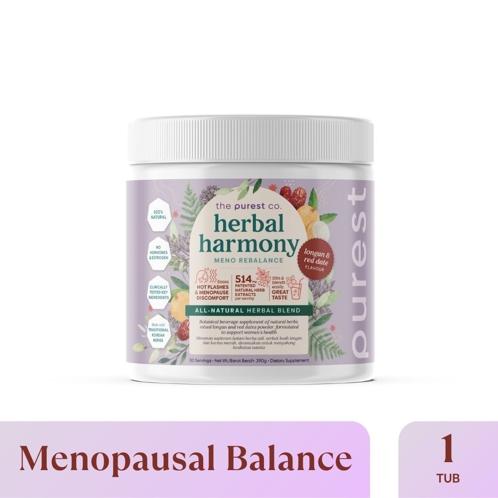 Herbal Harmony Meno Rebalance Longan & Red Date Dietary Supplement Powder (For Soothing Menopausal Discomfort & Hot Flashes) 390g