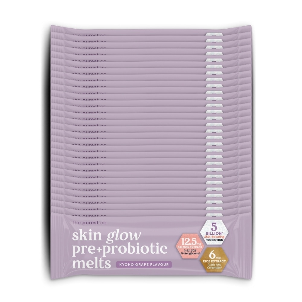 Skin Glow Pre+Probiotic Melts Dietary Supplement Koyo Grape Sachet (For Skin Hydration, Elasticity & Anti-Aging Benefits) 30s