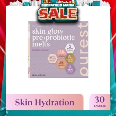 THE PUREST CO - Skin Glow Pre+Probiotic Melts Dietary Supplement Koyo Grape Sachet (For Skin Hydration, Elasticity & Anti-Aging Benefits) 30s