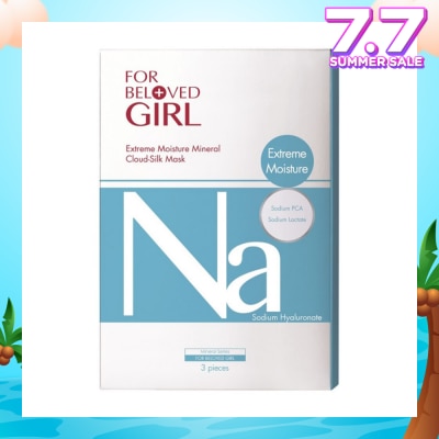 FOR BELOVED GIRL Extreme Moisture Mineral Cloud-Silk Mask Sheet 3s