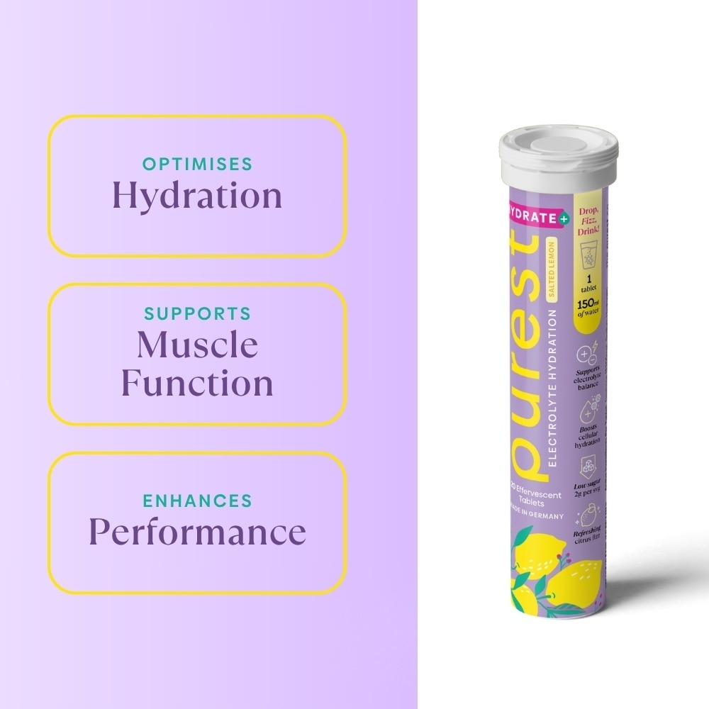 Electrolyte Hydration Salted Lemon Tablet (For Daily Hydration & Muscle Function Support) 20s