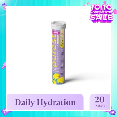 THE PUREST CO Electrolyte Hydration Salted Lemon Tablet (For Daily Hydration & Muscle Function Support) 20s