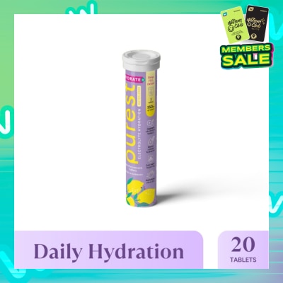 THE PUREST CO Electrolyte Hydration Salted Lemon Tablet (For Daily Hydration & Muscle Function Support) 20s
