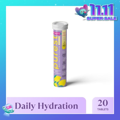 THE PUREST CO Electrolyte Hydration Salted Lemon Tablet (For Daily Hydration & Muscle Function Support) 20s