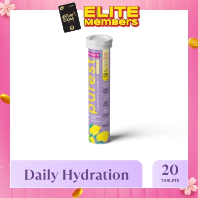 THE PUREST CO Electrolyte Hydration Salted Lemon Tablet (For Daily Hydration & Muscle Function Support) 20s