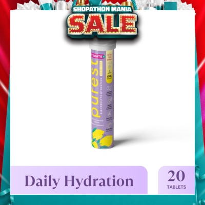 THE PUREST CO - Electrolyte Hydration Salted Lemon Tablet (For Daily Hydration & Muscle Function Support) 20s
