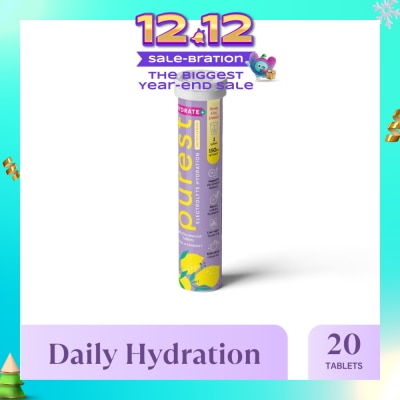 THE PUREST CO Electrolyte Hydration Salted Lemon Tablet (For Daily Hydration & Muscle Function Support) 20s