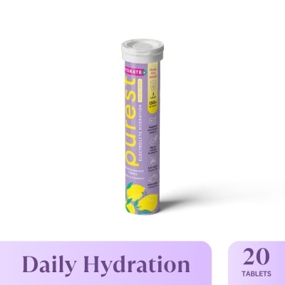 THE PUREST CO Electrolyte Hydration Salted Lemon Tablet (For Daily Hydration & Muscle Function Support) 20s