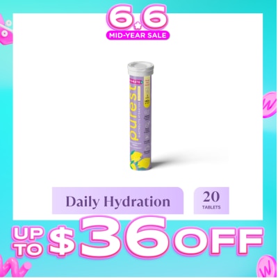 THE PUREST CO - Electrolyte Hydration Salted Lemon Tablet (For Daily Hydration & Muscle Function Support) 20s