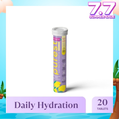 THE PUREST CO Electrolyte Hydration Salted Lemon Tablet (For Daily Hydration & Muscle Function Support) 20s