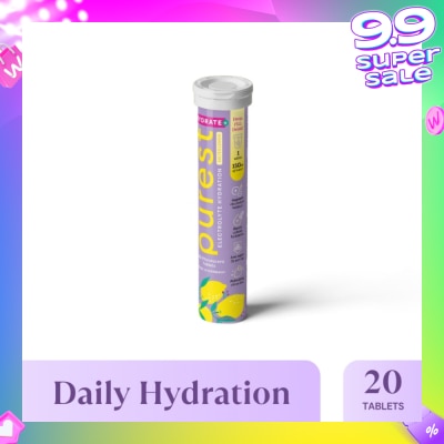 THE PUREST CO Electrolyte Hydration Salted Lemon Tablet (For Daily Hydration & Muscle Function Support) 20s
