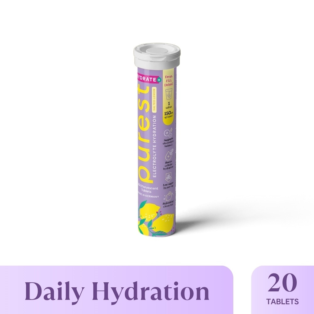 Electrolyte Hydration Salted Lemon Tablet (For Daily Hydration & Muscle Function Support) 20s