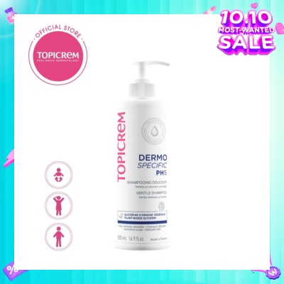 TOPICREM Dermo Specific pH5 Gentle Shampoo 500ml