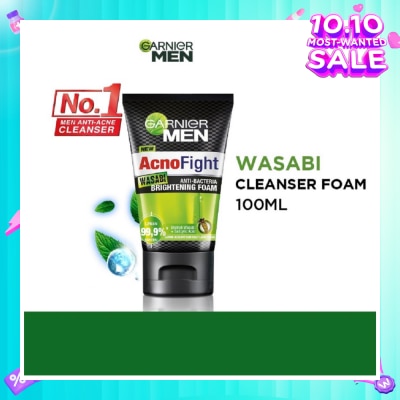 GARNIER MEN Acno Fight Wasabi Brightening Foam  (Anti-Bacteria) 100ml
