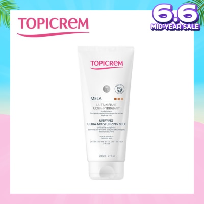 TOPICREM MELA Unifying Ultra-Moisturizing Milk (To Corrects & Prevents All Types Of Dark Spots) 200ml