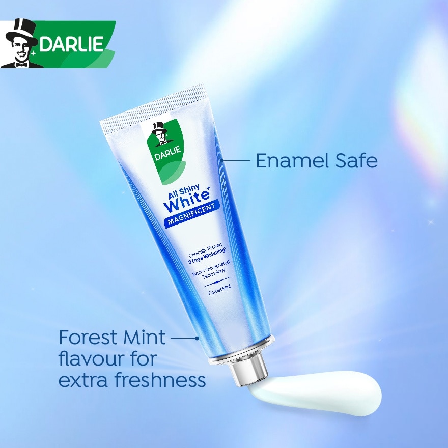 All Shiny White Magnificent Toothpaste Forest Mint 90g