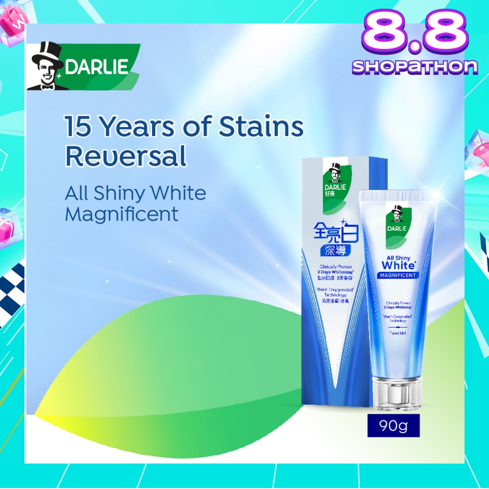All Shiny White Magnificent Toothpaste Forest Mint 90g