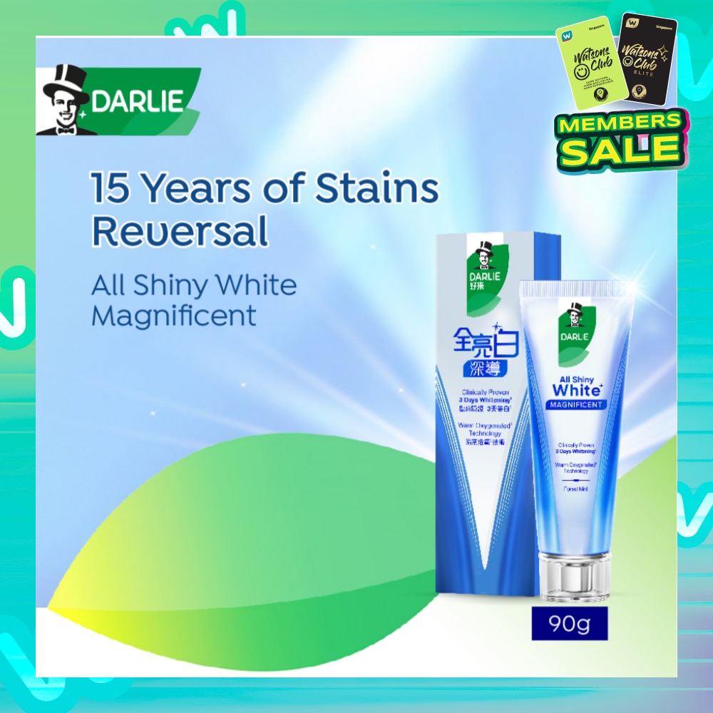 All Shiny White Magnificent Toothpaste Forest Mint 90g