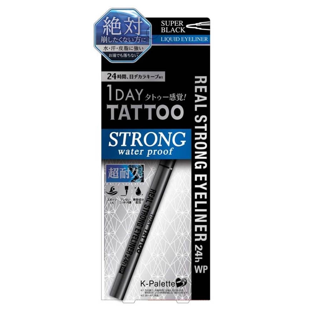 1 Day Tattoo Real Strong 24H Eyeliner Waterproof Super Black 0.6ml