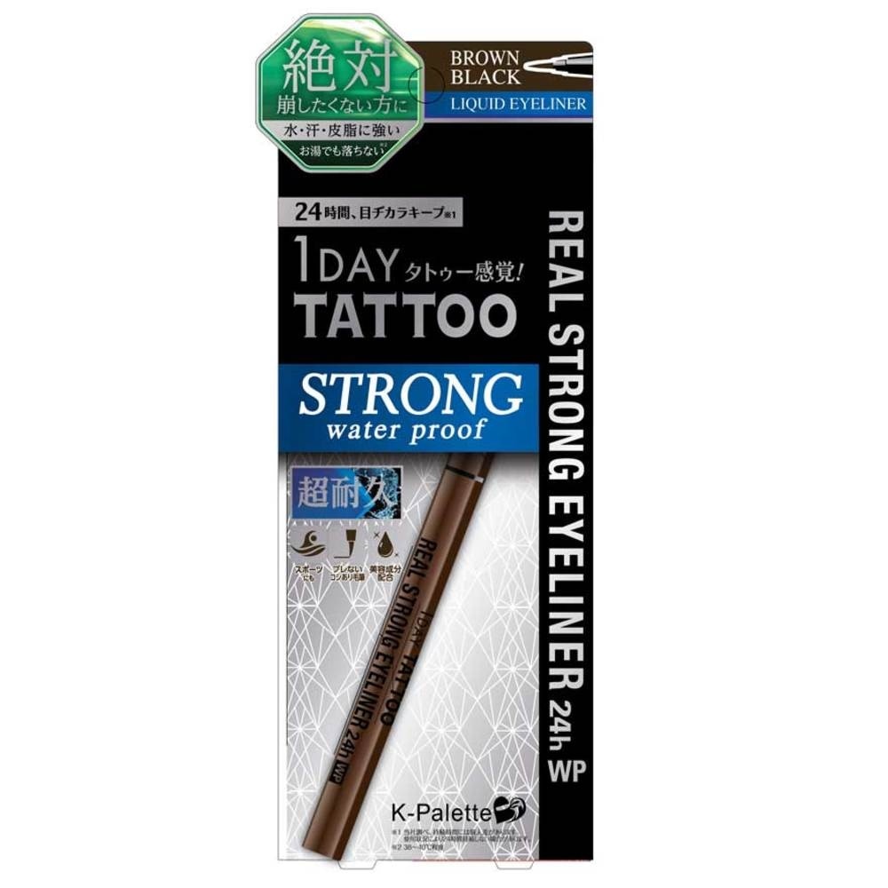 K-PALETTE 1 Day Tattoo Real Strong 24H Eyeliner Waterproof Brown Black
