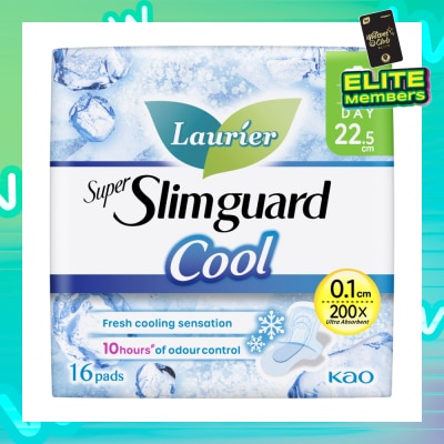 LAURIER Super Slimguard Cool Day Wing Sanitary Pad 22.5cm 16s