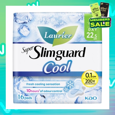 LAURIER Super Slimguard Cool Day Wing Sanitary Pad 22.5cm 16s