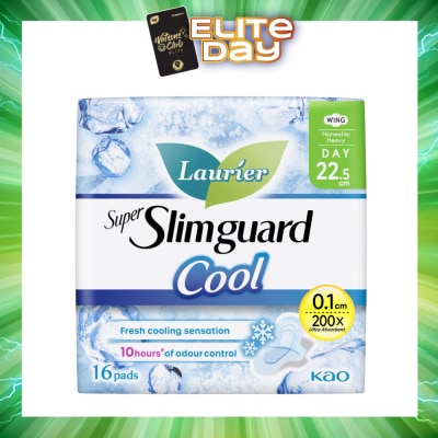 LAURIER - Super Slimguard Cool Day Wing Sanitary Pad 22.5cm 16s