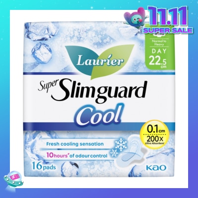 LAURIER Super Slimguard Cool Day Wing Sanitary Pad 22.5cm 16s