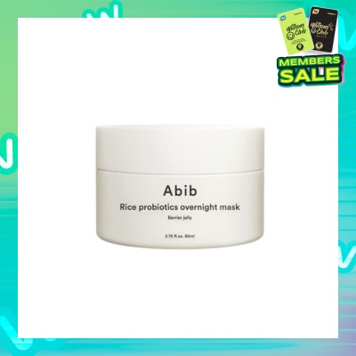 ABIB Rice Probiotics Barrier Jelly Overnight Mask (To Hydrates, Strengthens & Soothes Skin Overnight) 80ml