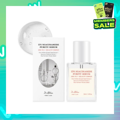 DR.ALTHEA 15% Niacinamide Purity Serum (To Improve Skin Condition, Tone & Texture With Gentle Formula) 30ml