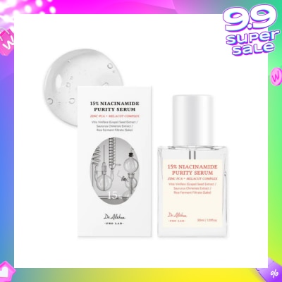 DR.ALTHEA 15% Niacinamide Purity Serum (To Improve Skin Condition, Tone & Texture With Gentle Formula) 30ml