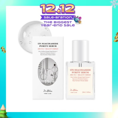 DR.ALTHEA 15% Niacinamide Purity Serum (To Improve Skin Condition, Tone & Texture With Gentle Formula) 30ml