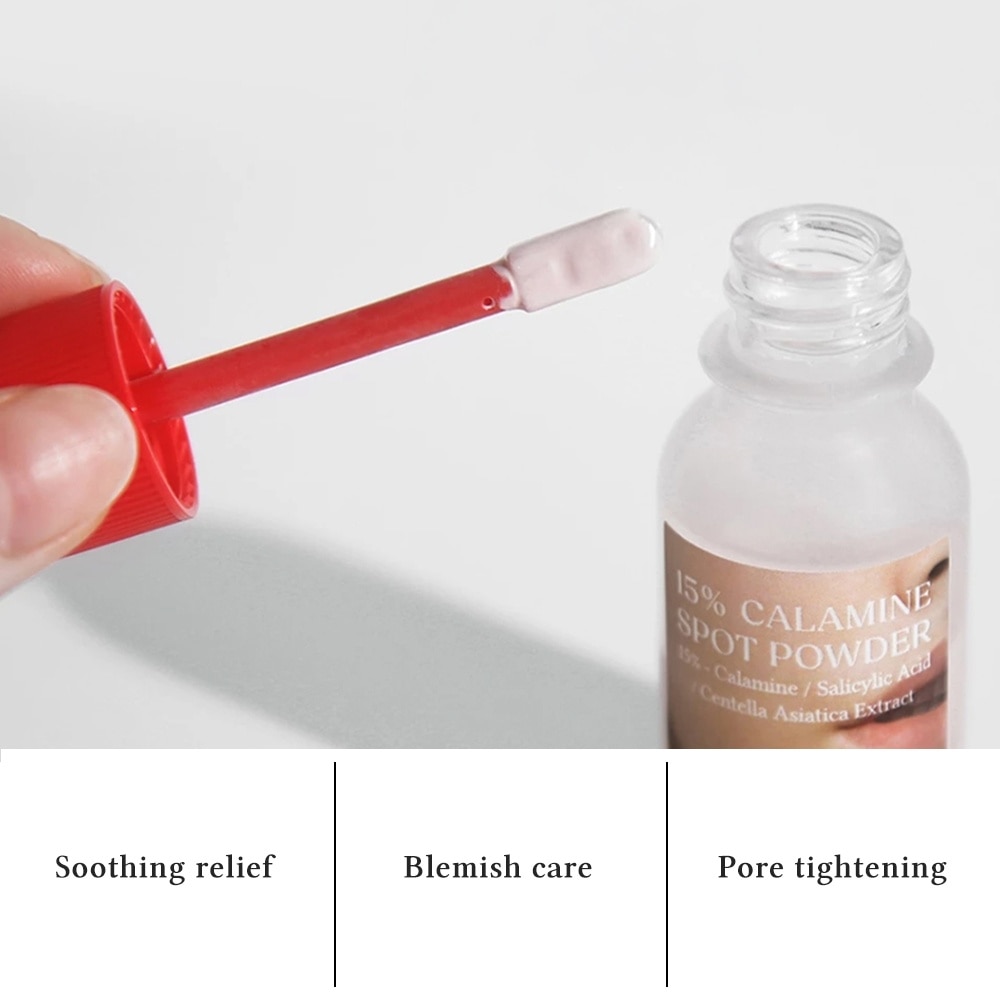 15% Calamine Spot Powder (To Effectively Soothing Troubled Areas) 15ml