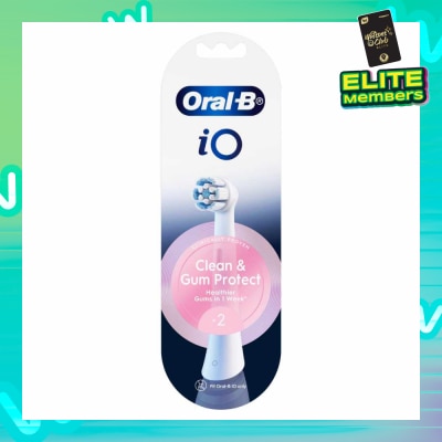 ORAL-B Clean & Gum Protect Electric Toothbrush Replacement Brush Heads White Refill 2s