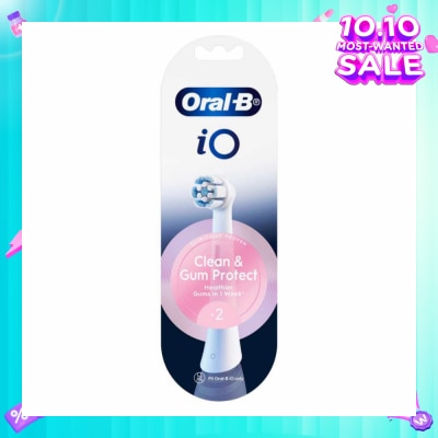ORAL-B Clean & Gum Protect Electric Toothbrush Replacement Brush Heads White Refill 2s